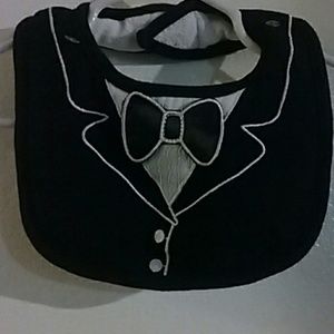 SOLD Tuxedo bib